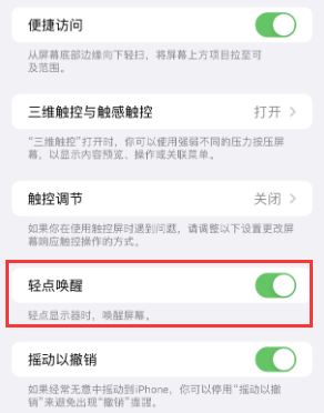 措勤苹果授权维修站分享iPhone轻点无法唤醒怎么办 